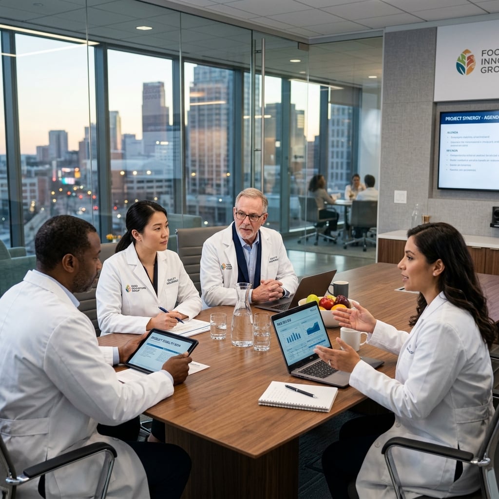 BG Production experts in a meeting